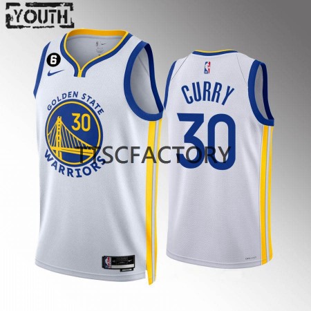 Maillot Basket Golden State Warriors Stephen Curry 30 Nike 2022-23 Association Edition Blanc Swingman - Enfant